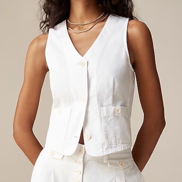 NWT J. Crew Patch-pocket Chino Vest - Picture 5 of 8